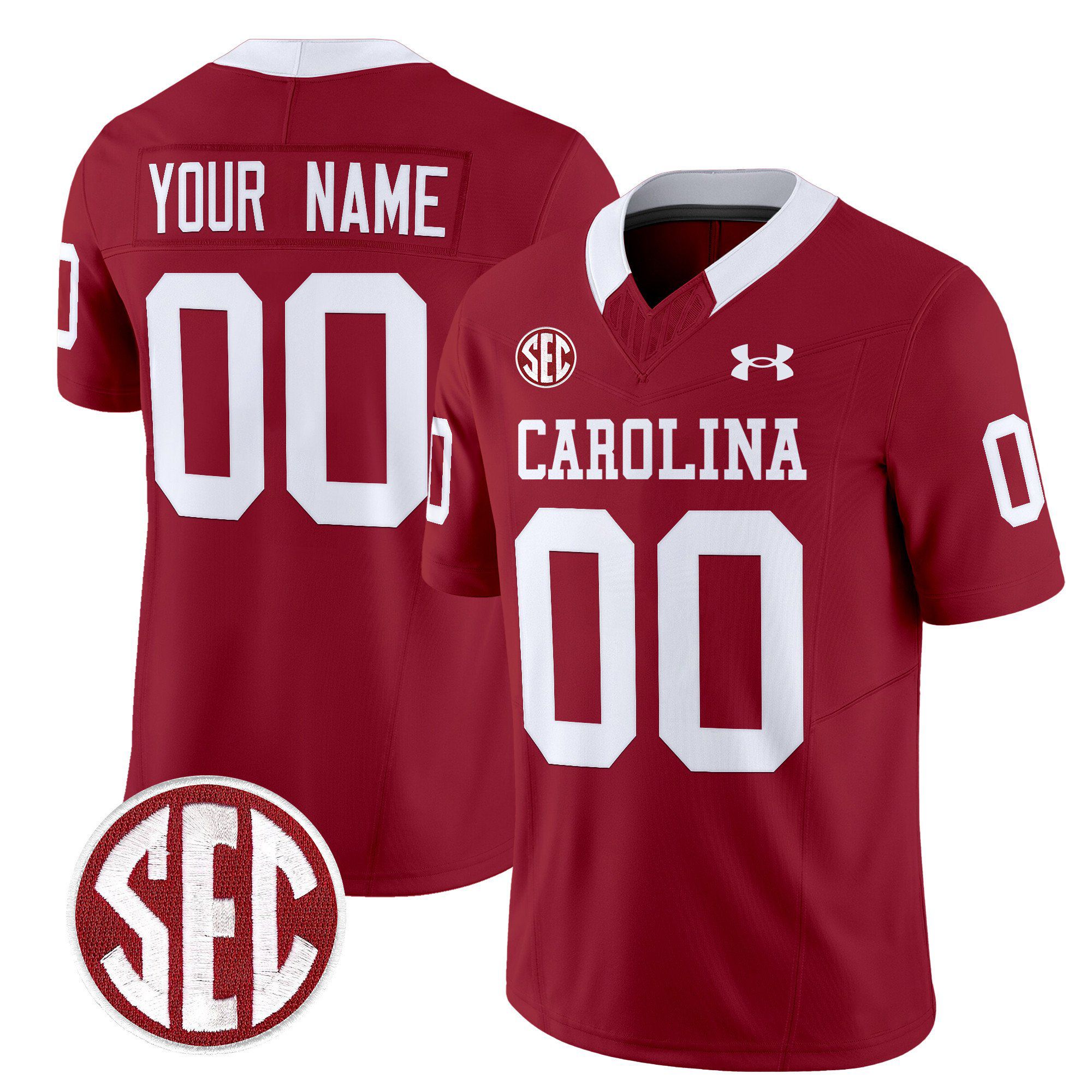 Men South Carolina Gamecocks Red 1980 Throwback Vapor Limited Custom NCAA Jersey->customized ncaa jersey->Custom Jersey